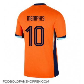 Holland Memphis Depay #10 Hjemmebanetrøje EM 2024 Kortærmet